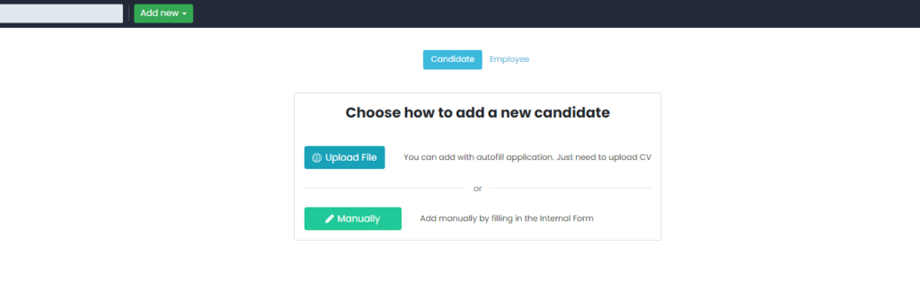 new candidate