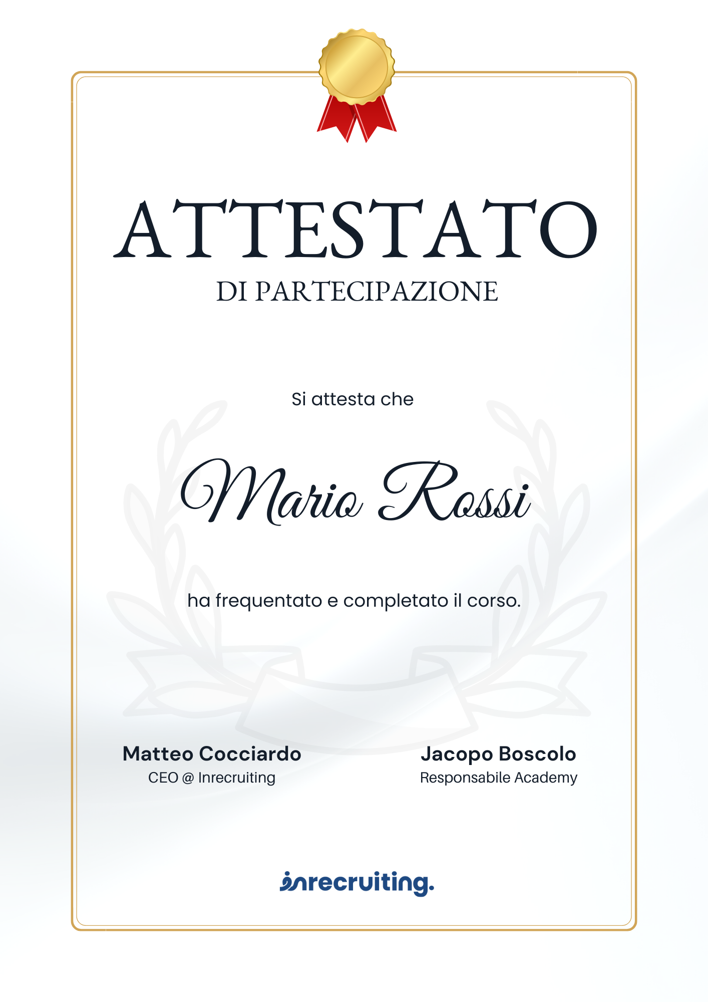 attestato job ads