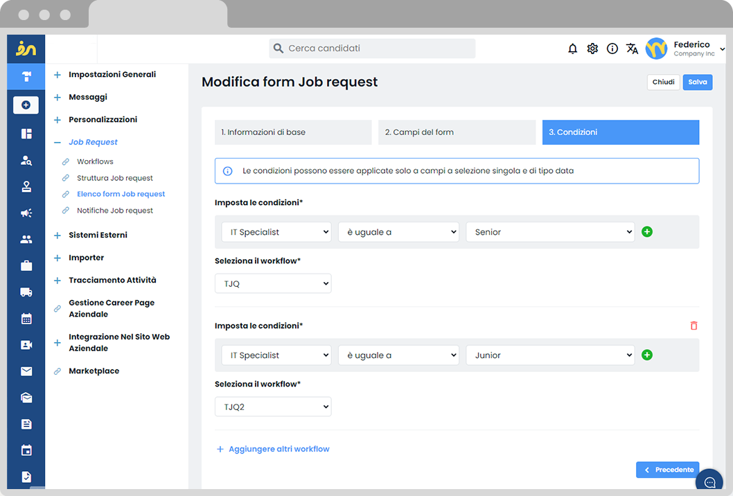 form job request