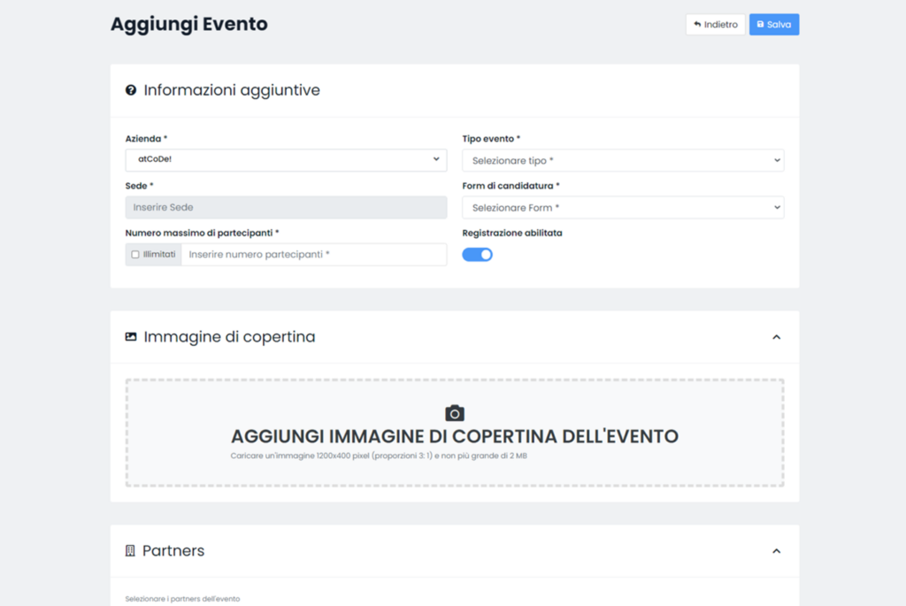 informazioni evento
